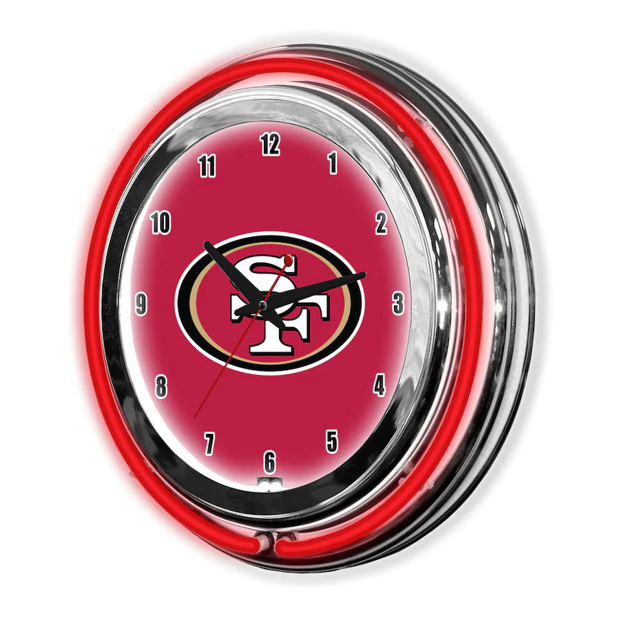 SAN FRANCISCO 49ERS 14" NEON CLOCK