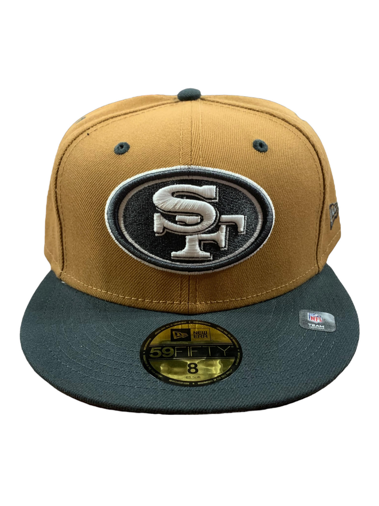 SAN FRANCISCO 49ERS 2-TONE COLOR PACK 59FIFTY FITTED HAT - BROWN/ CHARCOAL