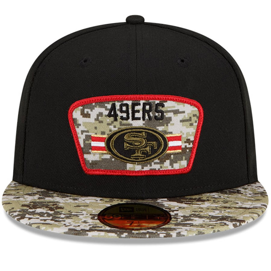 SAN FRANCISCO 49ERS 2021 SALUDO AL SERVICIO 59FIFTY EQUIPADO