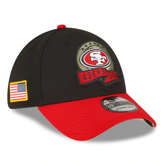 SAN FRANCISCO 49ERS 2022 SALUTE TO SERVICE 39THIRTY FLEX FIT HAT