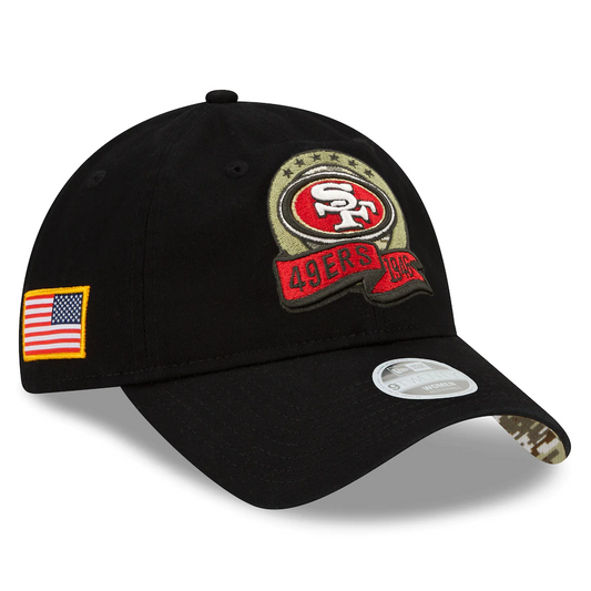 SAN FRANCISCO 49ERS 2022 WOMEN'S SALUTE TO SERVICE 9TWENTY ADJUSTABLE HAT