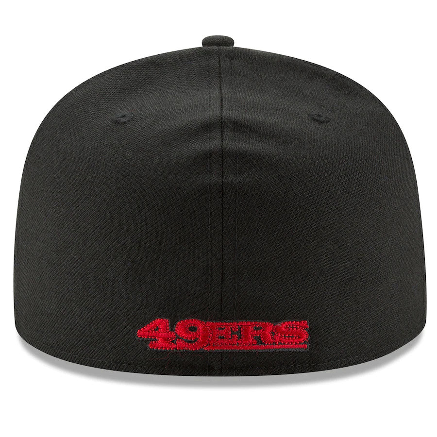 LOGOTIPO BÁSICO NEGRO ALTERNO DE SAN FRANCISCO 49ERS 59FIFTY AJUSTADO