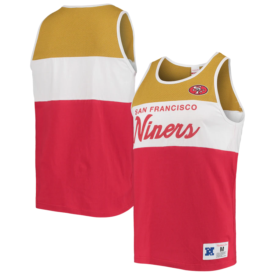 SAN FRANCISCO 49ERS MITCHELL NESS MEN S TANK TOP JR S SPORTS