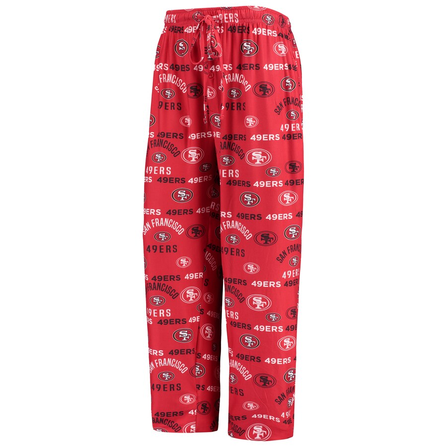SAN FRANCISCO 49ERS MEN S FLAGSHIP ALL OVER PRINT PAJAMA PANTS