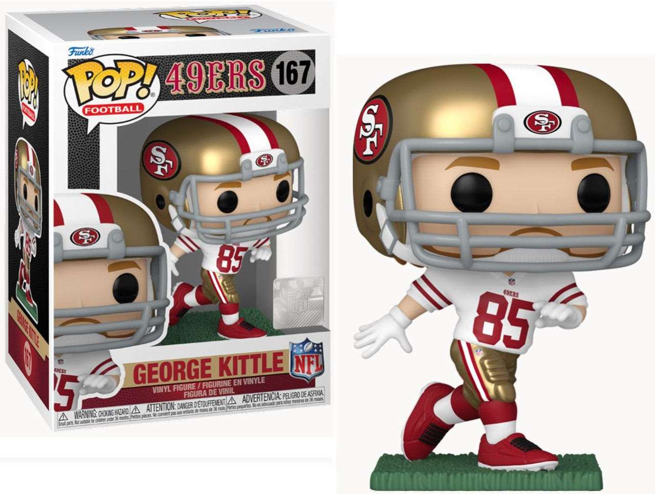 ¡FUNKO POP! NFL SAN FRANCISCO 49ERS - FIGURA VINILO GEORGE KITTLE
