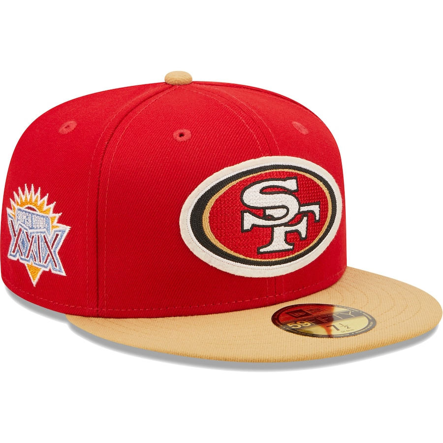 SAN FRANCISCO 49ERS LETTERMAN 59FIFTY FITTED HAT – JR'S SPORTS