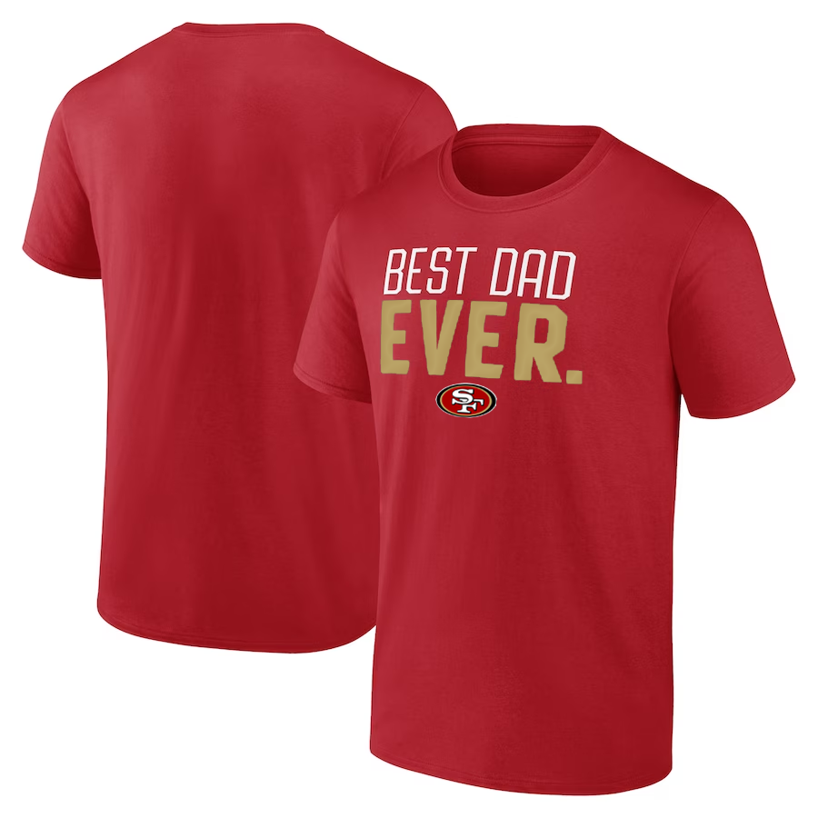 SAN FRANCISCO 49ERS MEN'S BEST DAD EVER T-SHIRT