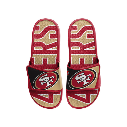 SAN FRANCISCO 49ERS MEN'S BIG LOGO GEL SLIDE