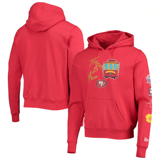 SAN FRANCISCO 49ERS MEN'S CITY TRANSIT HOODIE SWEATSHIRT