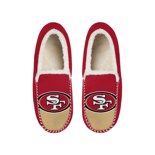 SAN FRANCISCO 49ERS MEN'S COLOR BLOCK MOCCASINS