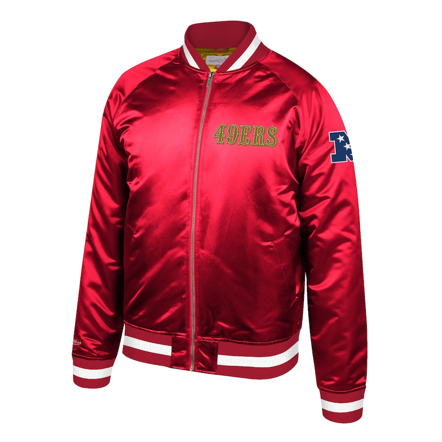 SAN FRANCISCO 49ERS MEN'S FAITHFUL TO THE BAY SATIN JACKET
