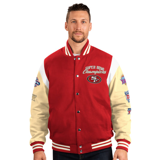 SAN FRANCISCO 49ERS MEN'S FRANCHISE JACKET