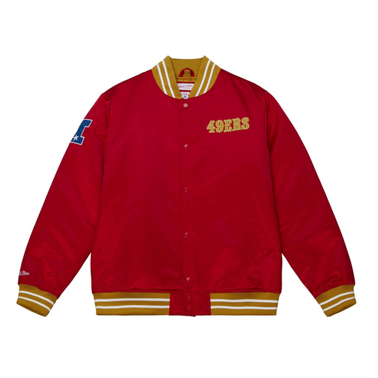 SAN FRANCISCO 49ERS MEN'S HEAVYWEIGHT SATIN JACKET