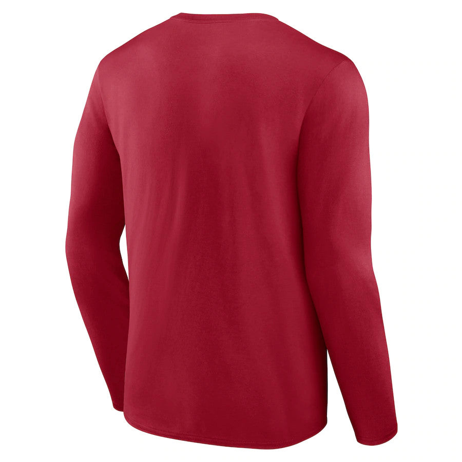 CAMISETA DE MANGA LARGA CON SIGNO TRANSPARENTE DE SAN FRANCISCO 49ERS PARA HOMBRE