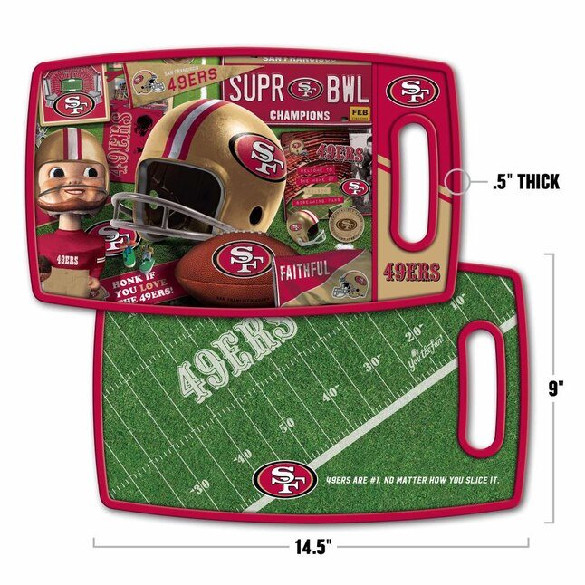 SAN FRANCISCO 49ERS RETRO CUTTING BOARD