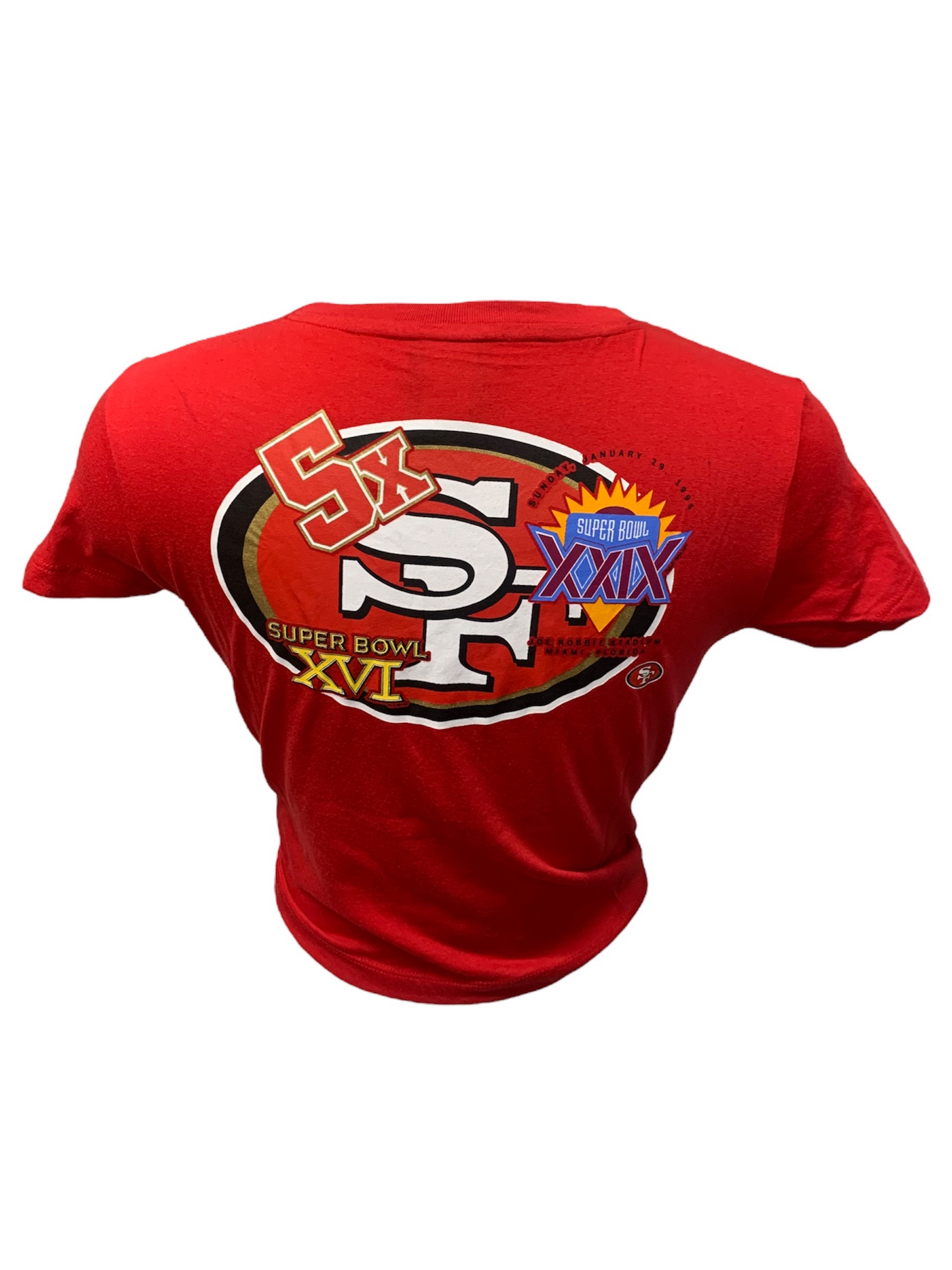 SAN FRANCISCO 49ERS WOMEN'S HISTORIC CHAMPS CROP TOP