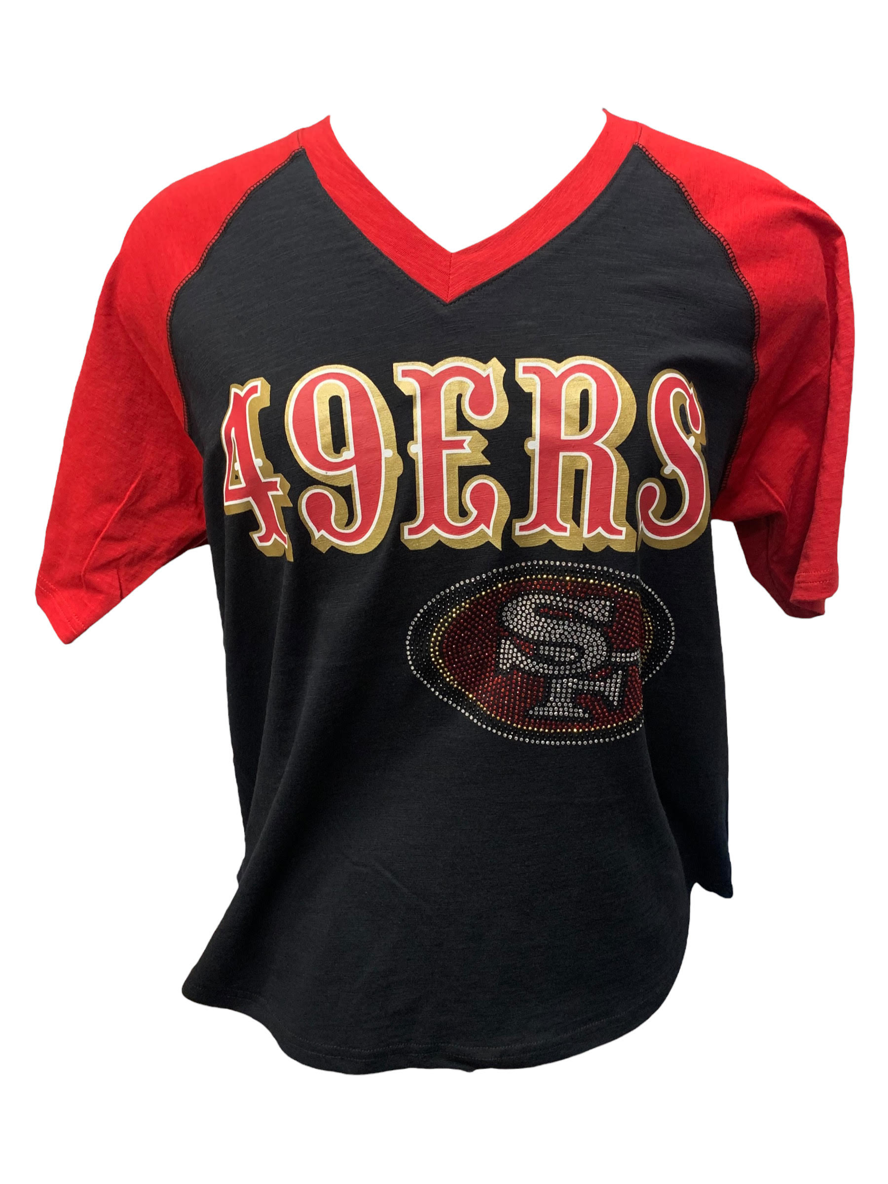 San Francisco 49ers Women's Power Move V-Neck Shirt 22 / S