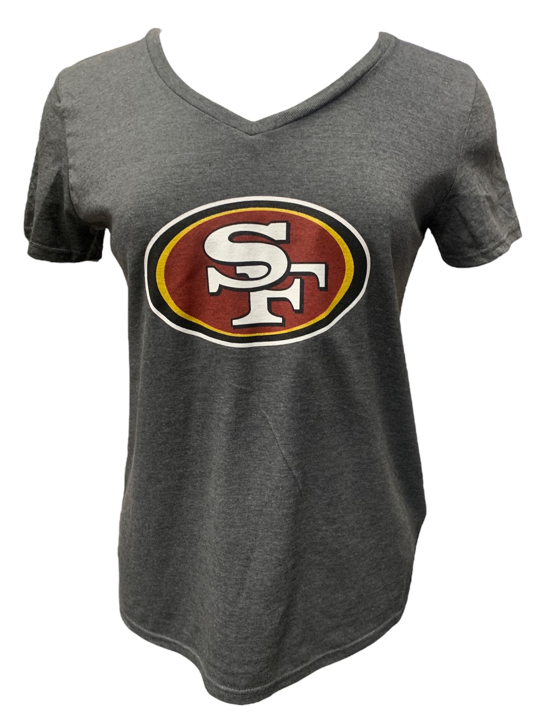 SAN FRANCISCO 49ERS WOMEN'S PRIMARY LOGO TEE - GRAY