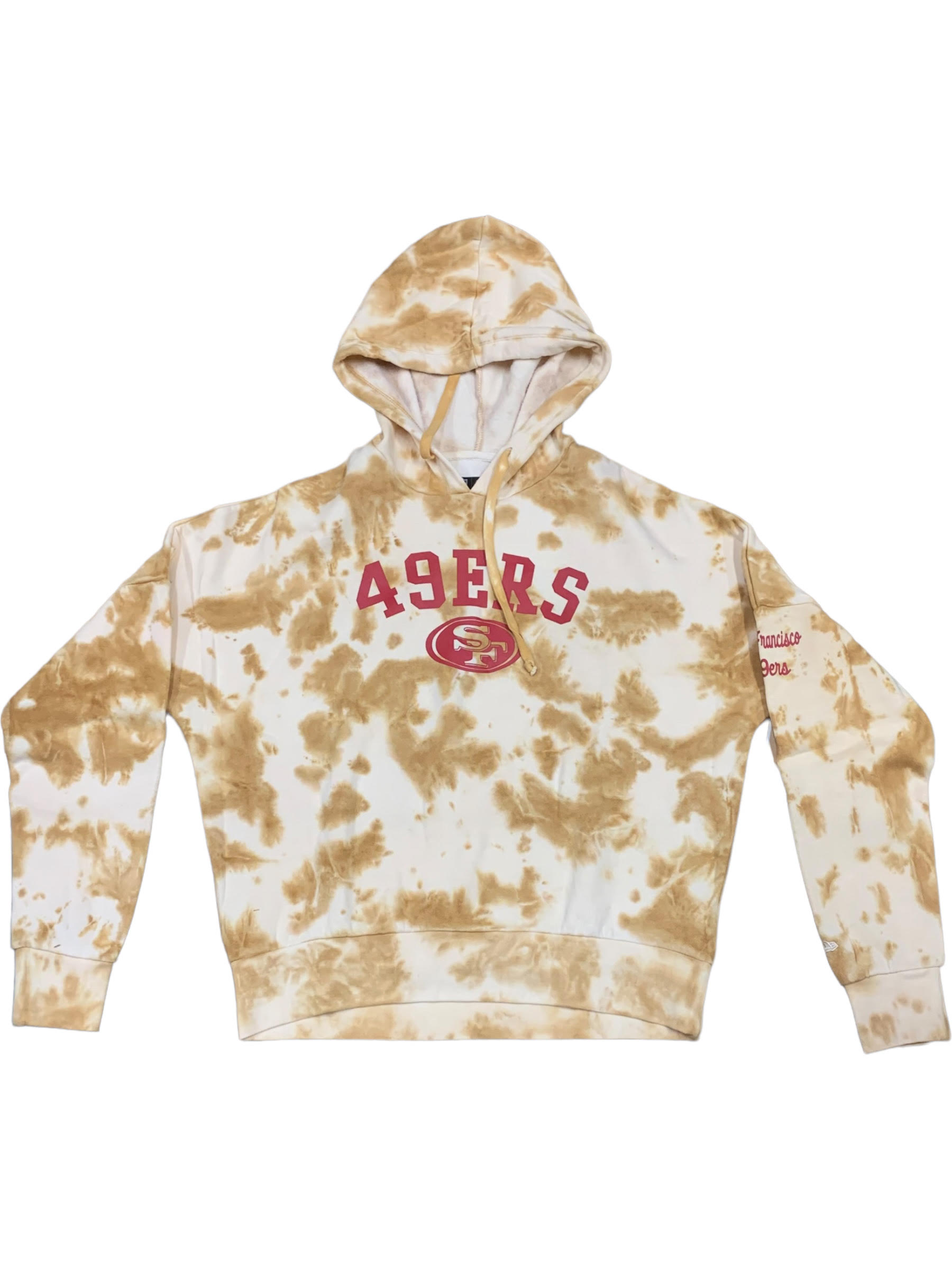 SAN FRANCISCO 49ERS WOMEN S TIE DYE HOODIE SWEATSHIRT