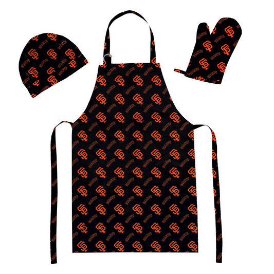 SAN FRANCISCO GIANTS 3 PIECE SET APRON MITT AND HAT