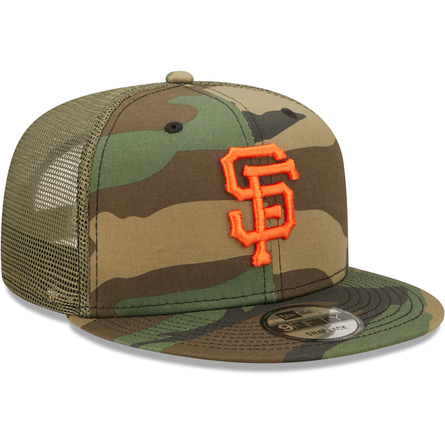 SAN FRANCISCO GIANTS CAMO TRUCKER 9FIFTY SNAPBACK HAT