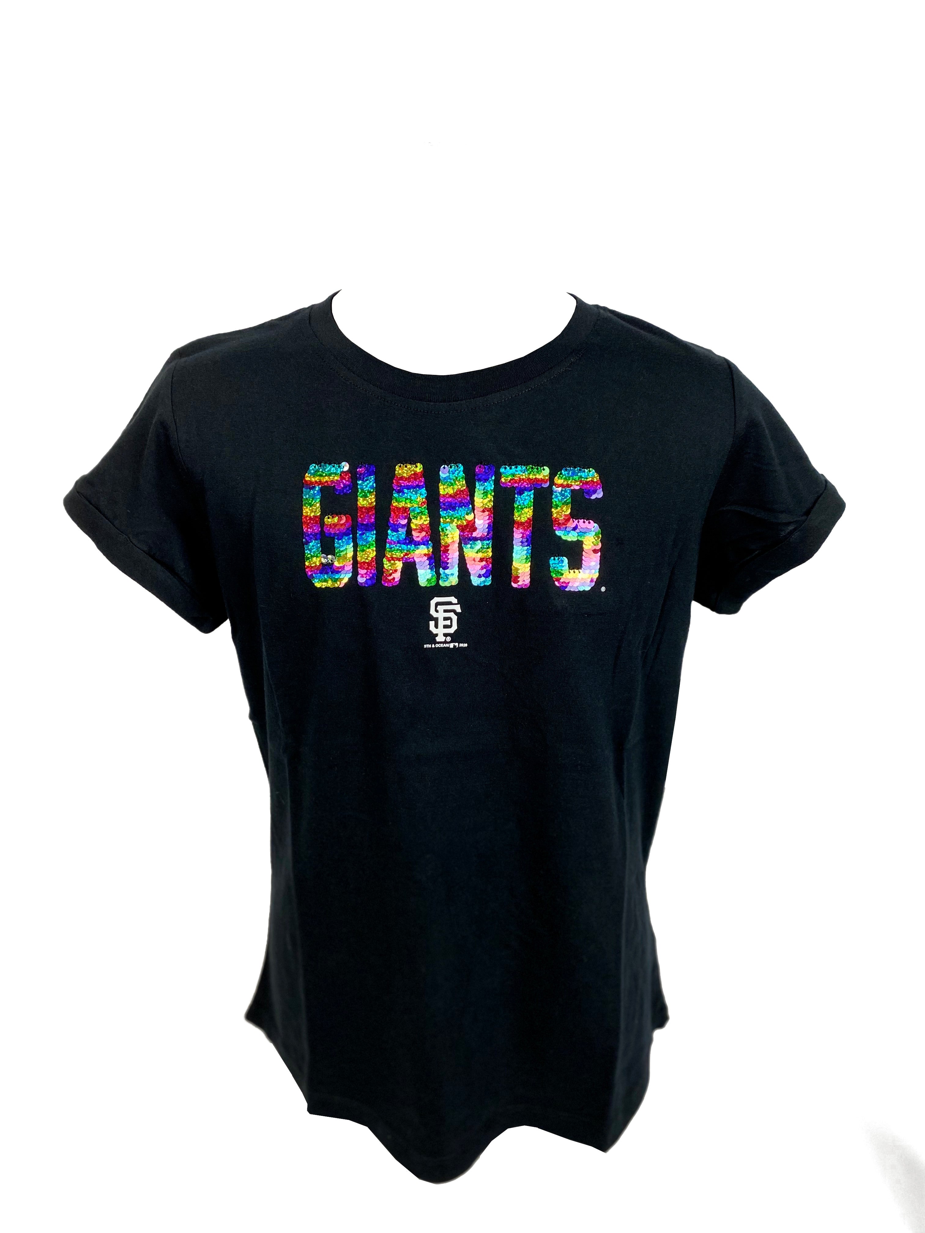 FIFTH&OCEAN San Francisco Giants Girls Sequins T-shirts 20 / 14/16