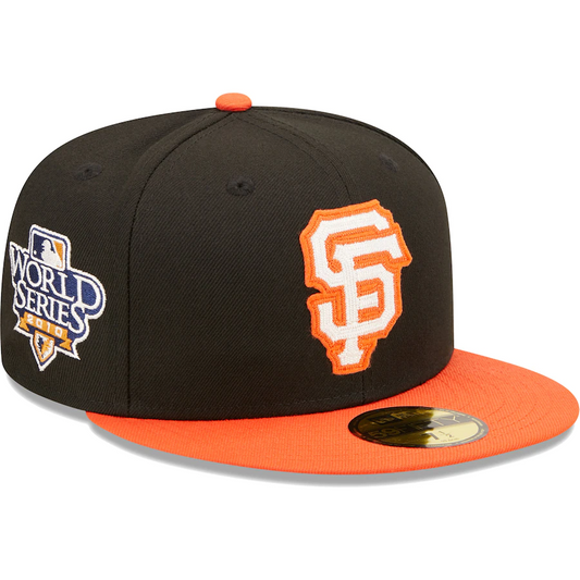 SAN FRANCISCO GIANTS LETTERMAN 59FIFTY FITTED HAT - BLACK/ORANGE