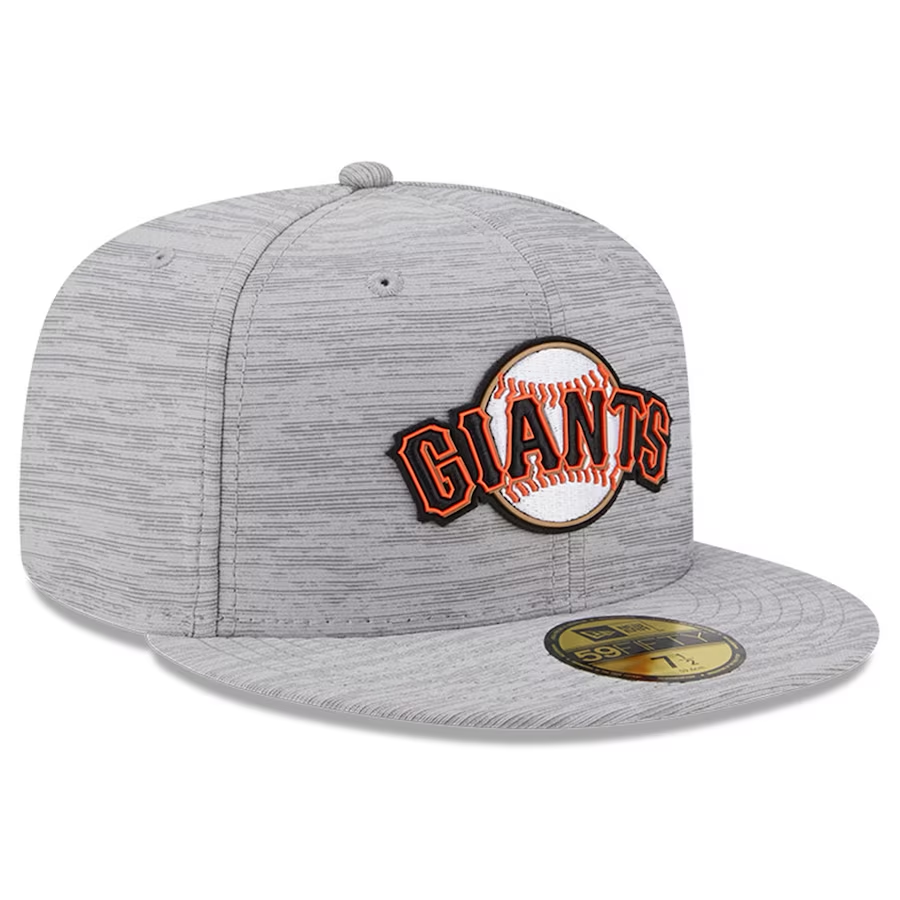 SAN FRANCISCO GIANTS MEN'S 2023 CLUBHOUSE GRAY 59FIFTY FITTED HAT
