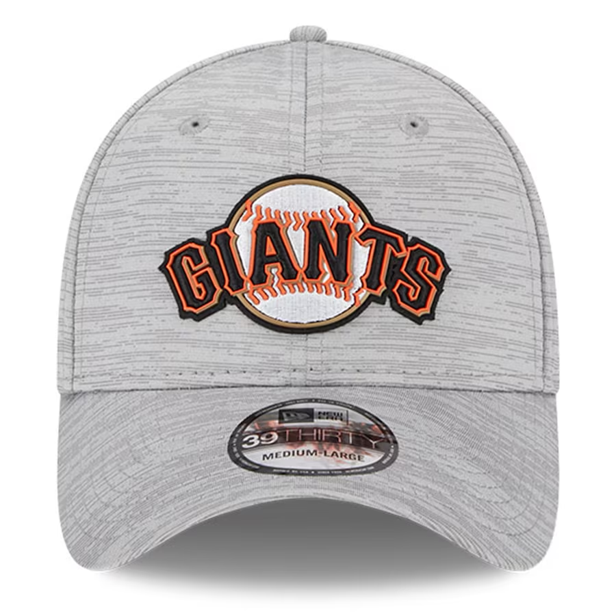 SAN FRANCISCO GIANTS MEN'S 2023 CLUBHOUSE GRAY 39THIRTY FLEX FIT HAT