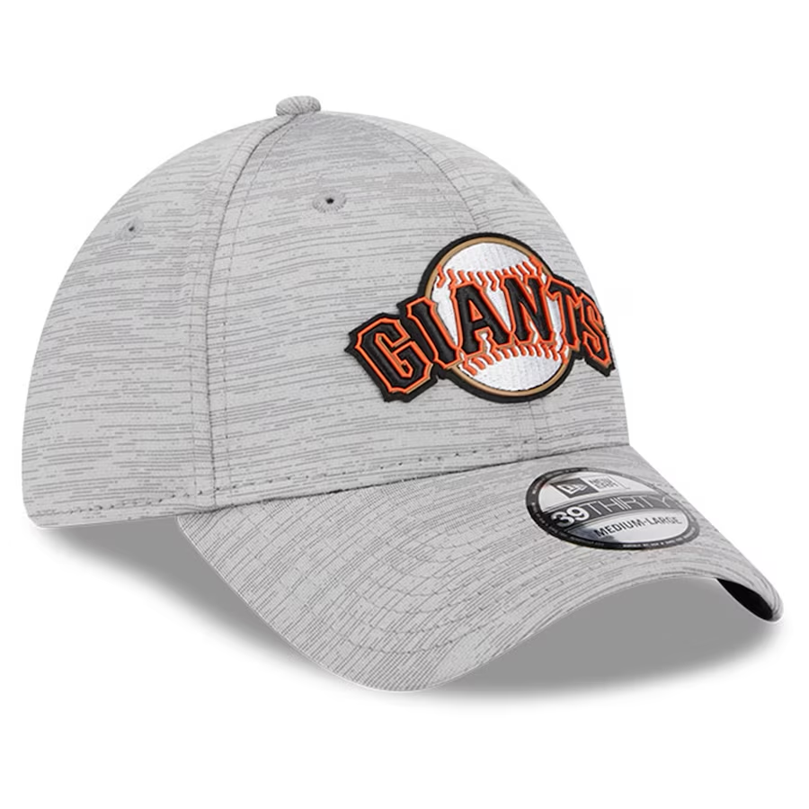 SAN FRANCISCO GIANTS MEN'S 2023 CLUBHOUSE GRAY 39THIRTY FLEX FIT HAT