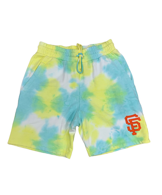 SAN FRANCISCO GIANTS NEON TIE DYE NEW ERA SHORTS