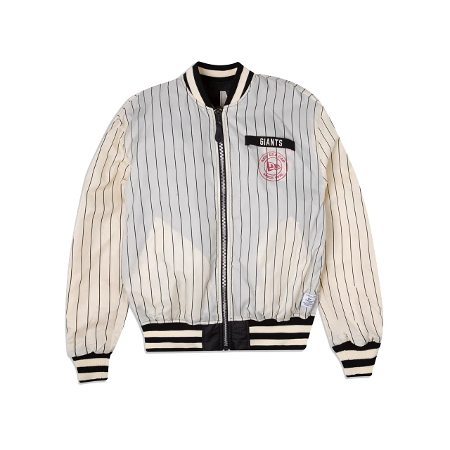 SAN FRANCISCO GIANTS NEW ERA ALPHA INDUSTRIES TEAM REVERSIBLE BOMBER JACKET