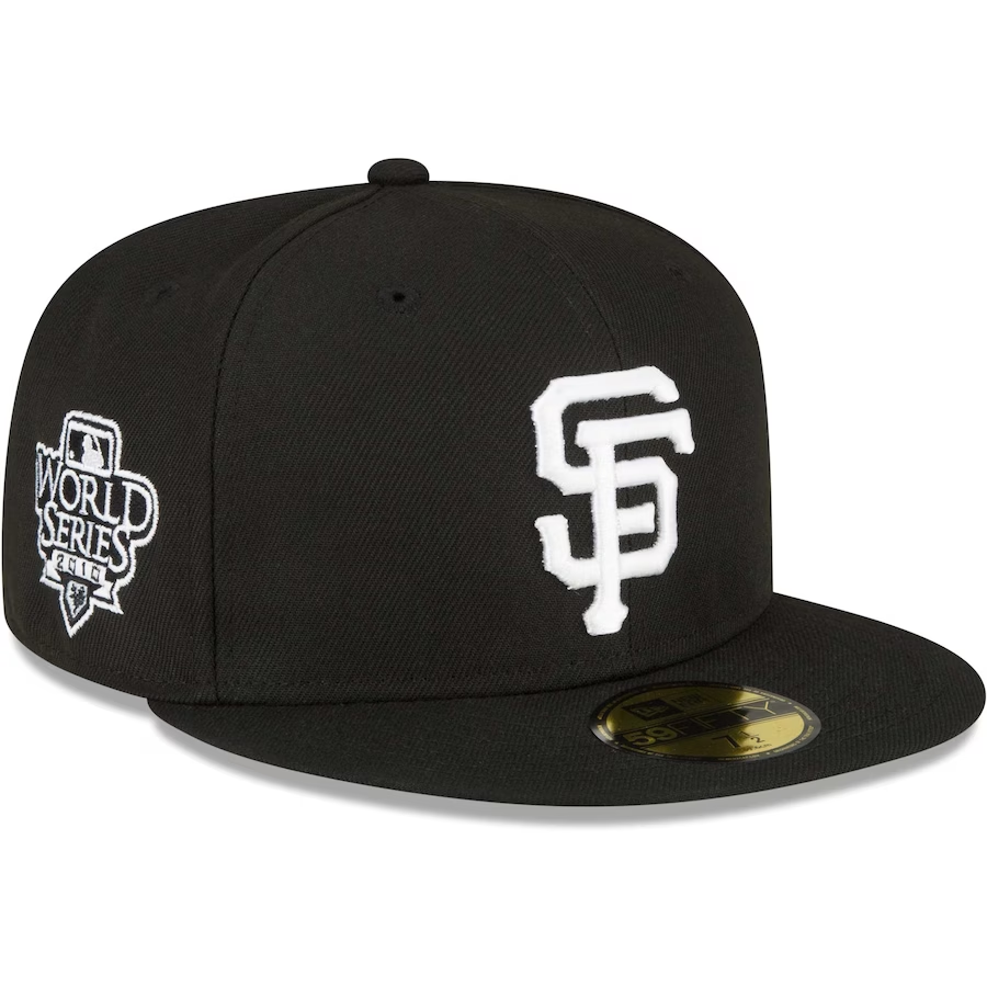 New Era Black San Francisco Giants Sidepatch 59FIFTY Fitted Hat