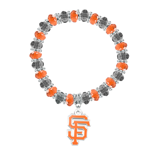 SAN FRANCISCO GIANTS TWO TONE BEADED BRACELET