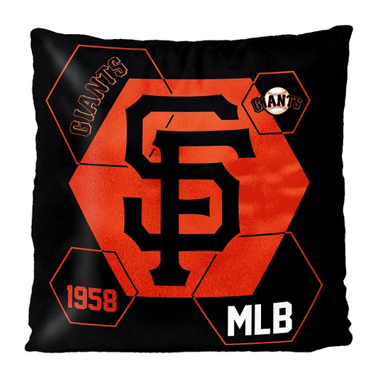 SAN FRANCISCO GIANTS REVERSIBLE 16" X 16" VELVET PILLOW