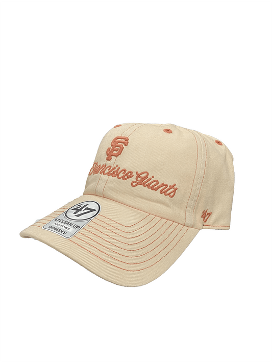 SAN FRANCISCO GIANTS WOMEN'S ADJUSTABLE 47 BRAND CLEAN UP HAT - NECTAR HAZE