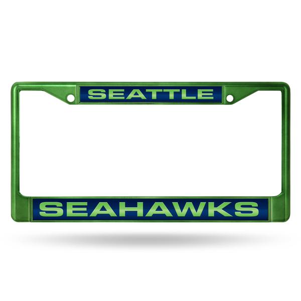 SEATTLE SEAHAWKS GREEN LASER LICENSE PLATE