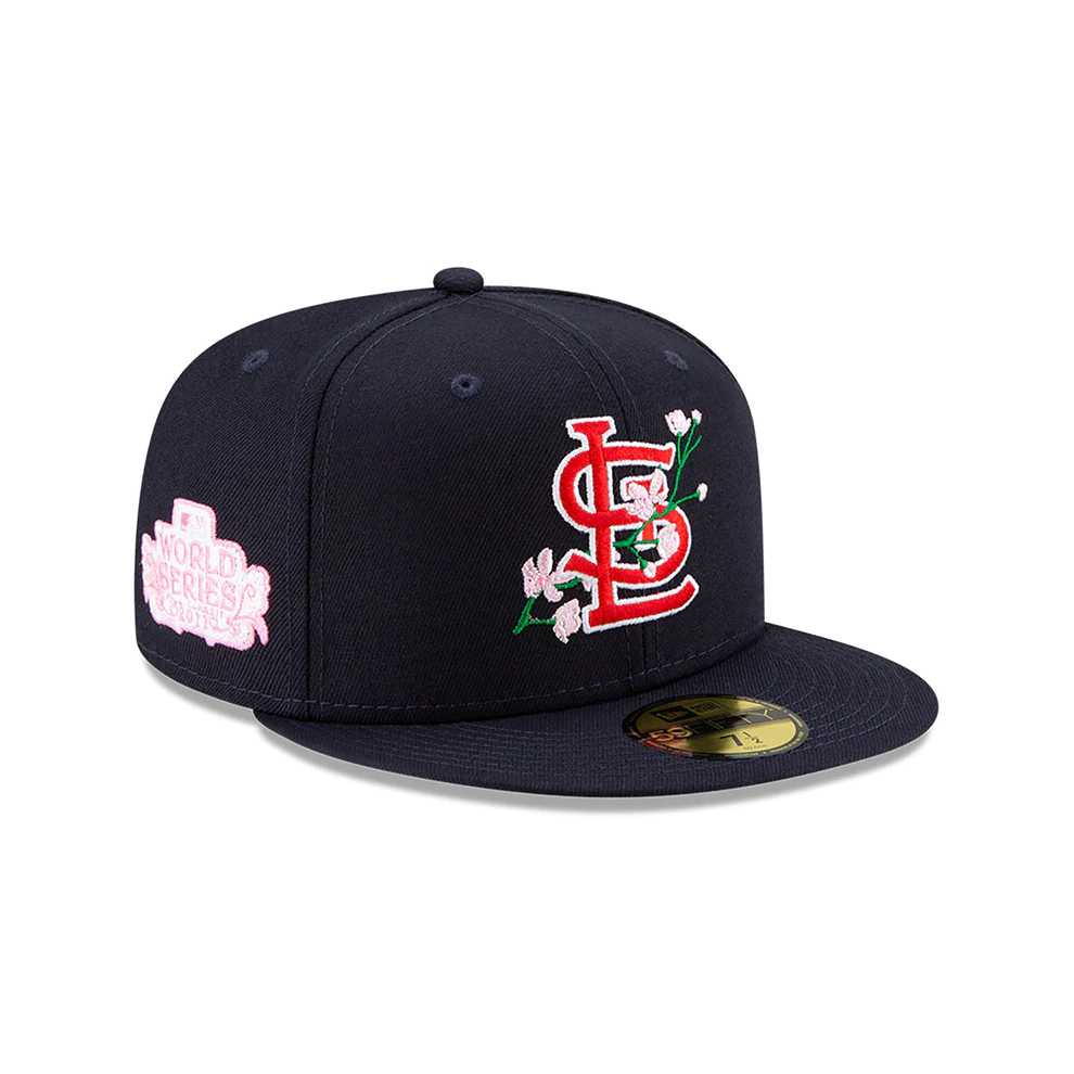 St. Louis Cardinals Bloom Sidepatch 59FIFTY Fitted Hat Pink UV / 7 5/8