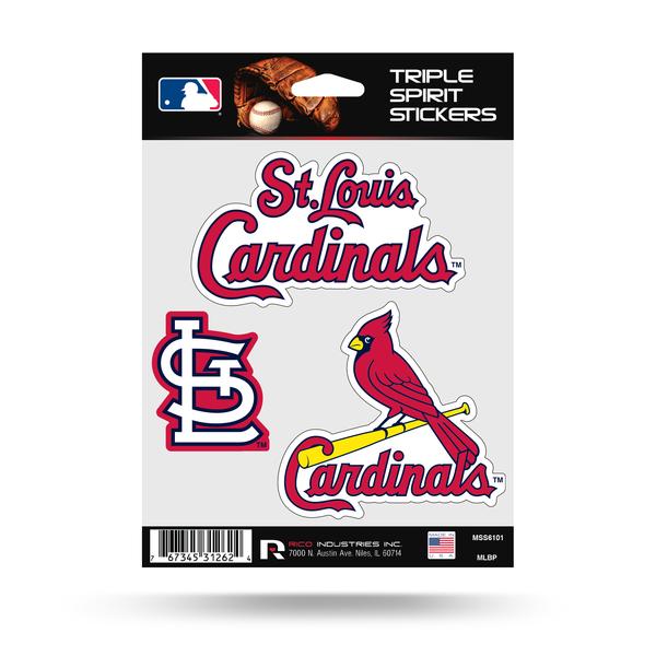 ST.LOUIS CARDINALS TRIPLE SPIRIT DECAL