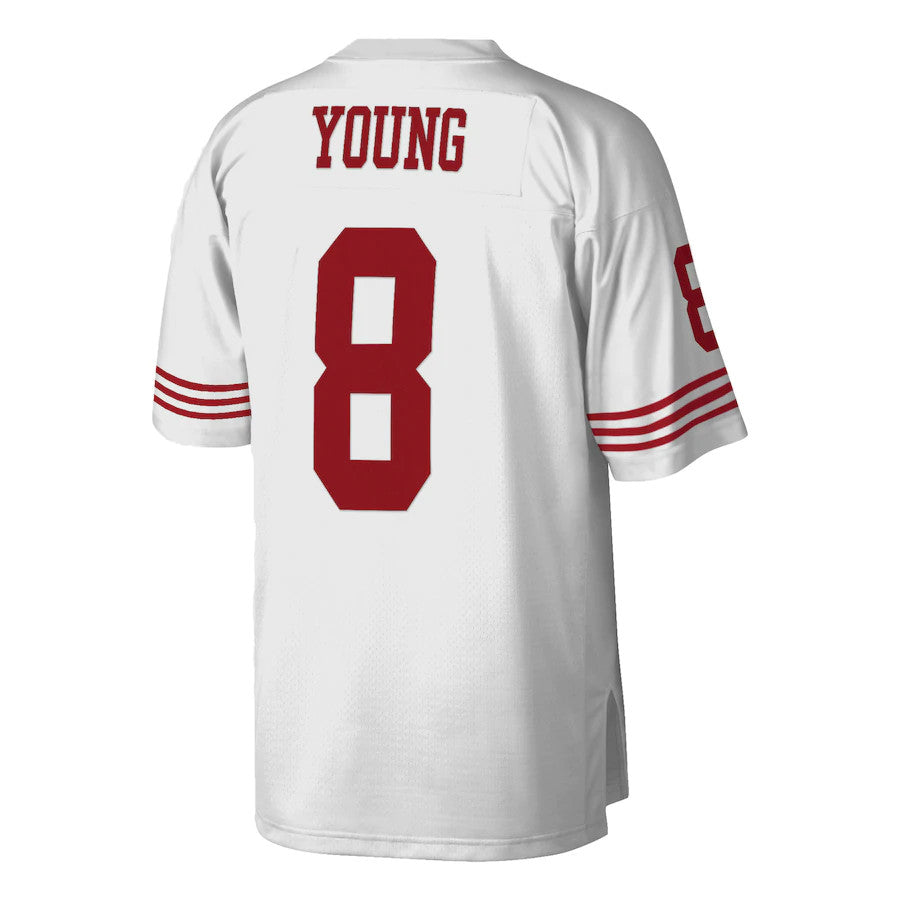 STEVE YOUNG MEN'S 1990 WHITE MITCHELL & NESS PREMIER JERSEY