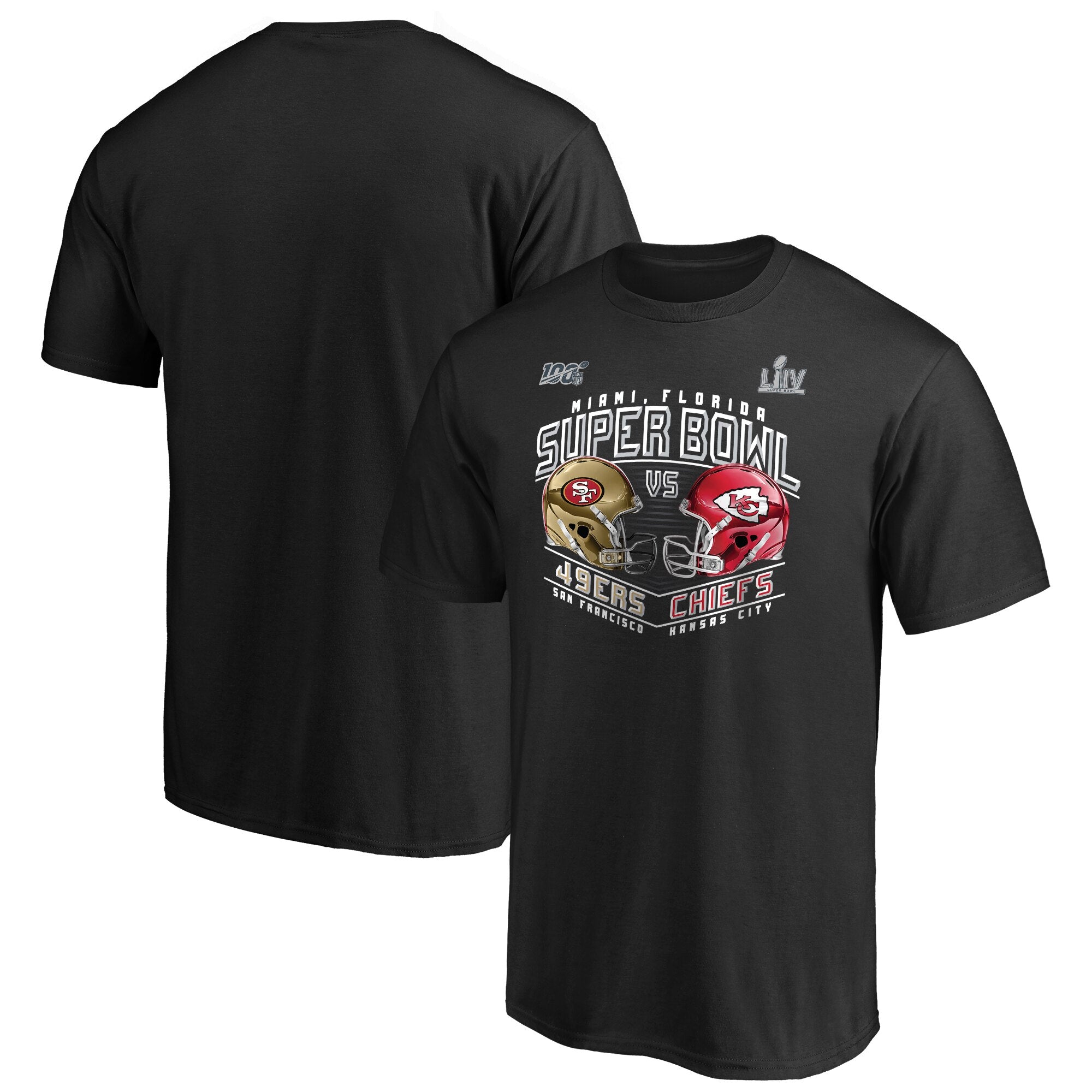 Fanatics Super Bowl Liv Mens Dueling T-Shirt 19 Black / 3XL