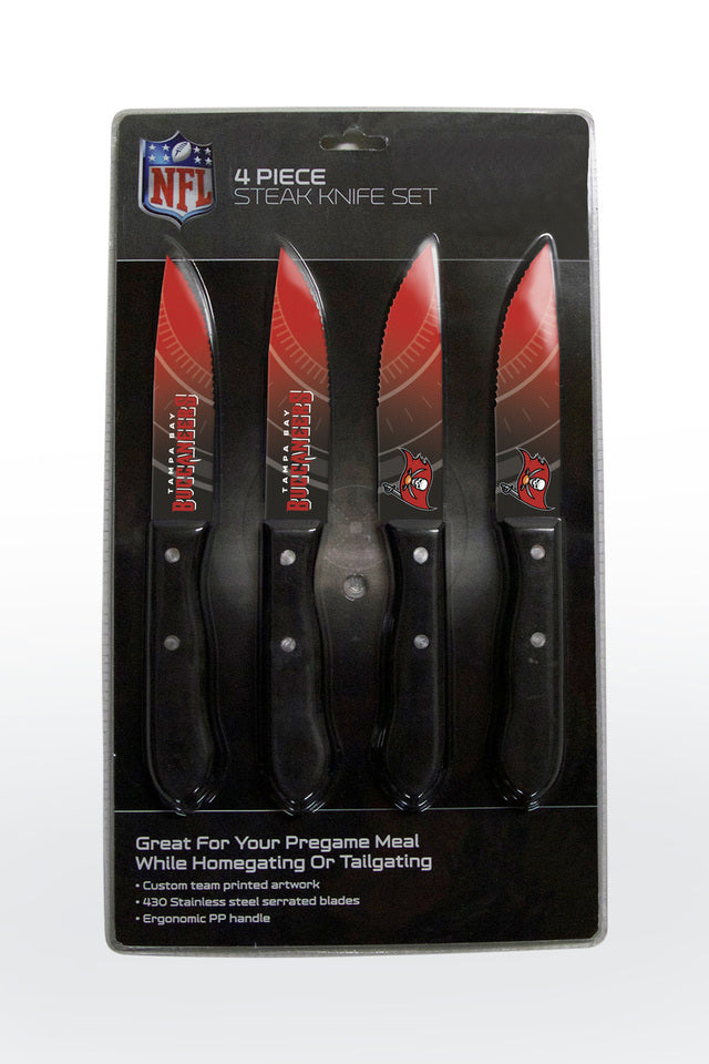 TAMPA BAY BUCCANEERS 4PK KNIFE SET