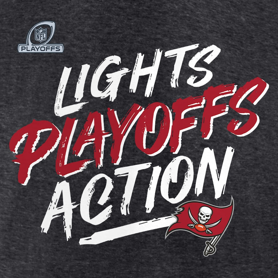 TAMPA BAY BUCCANEERS MEN'S 2021 PLAYOFF BOUND LIGHTS ACTION T-SHIRT