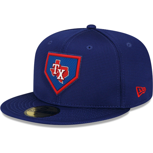 GORRO AJUSTADO CLUBHOUSE 59FIFTY 2022 PARA HOMBRE DE LOS TEXAS RANGERS