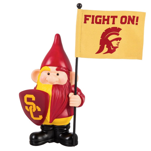 USC TROJANS FLAG HOLDER GNOME