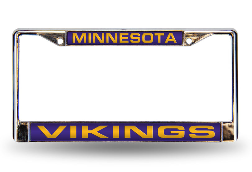 MINNESOTA VIKINGS LASER LICENSE PLATE FRAME