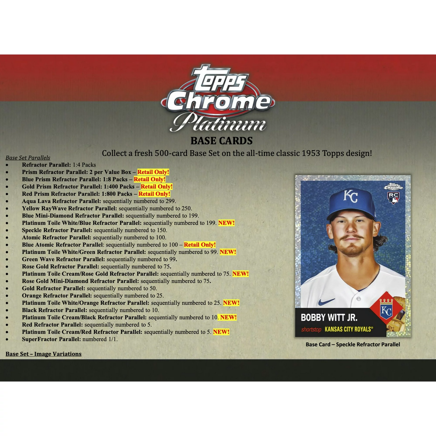 2022 TOPPS PLATINUM CHROME ANNIVERSARY BASEBALL BLASTER BOX