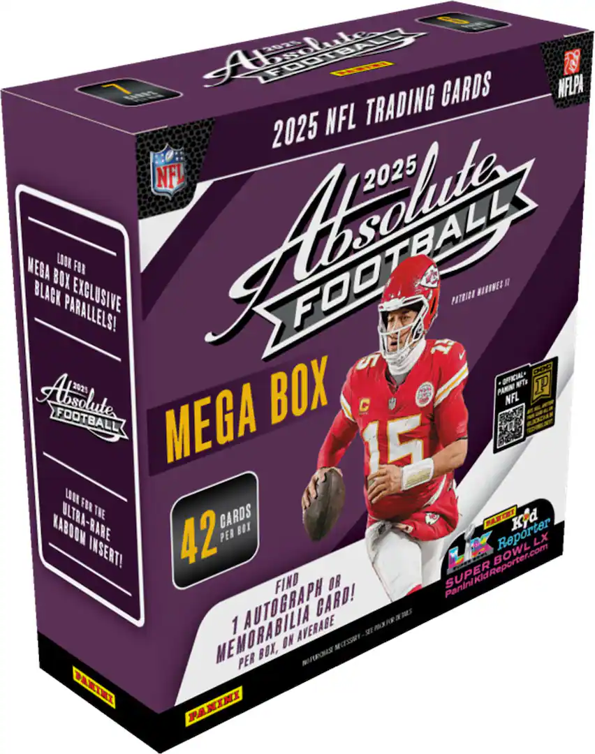 2025 NFL PANINI ABSOLUTE FOOTBALL TRADING CARD MEGA BOX