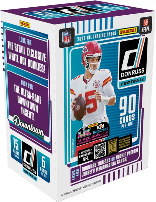 2025 NFL PANINI DONRUSS FOOTBALL TRADING CARD BLASTER BOX