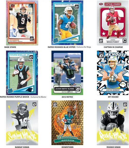 2025 NFL PANINI DONRUSS OPTIC FOOTBALL TRADING CARD MEGA BOX